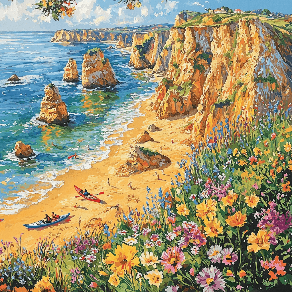 The Algarve Coast Numbered Painting Kits