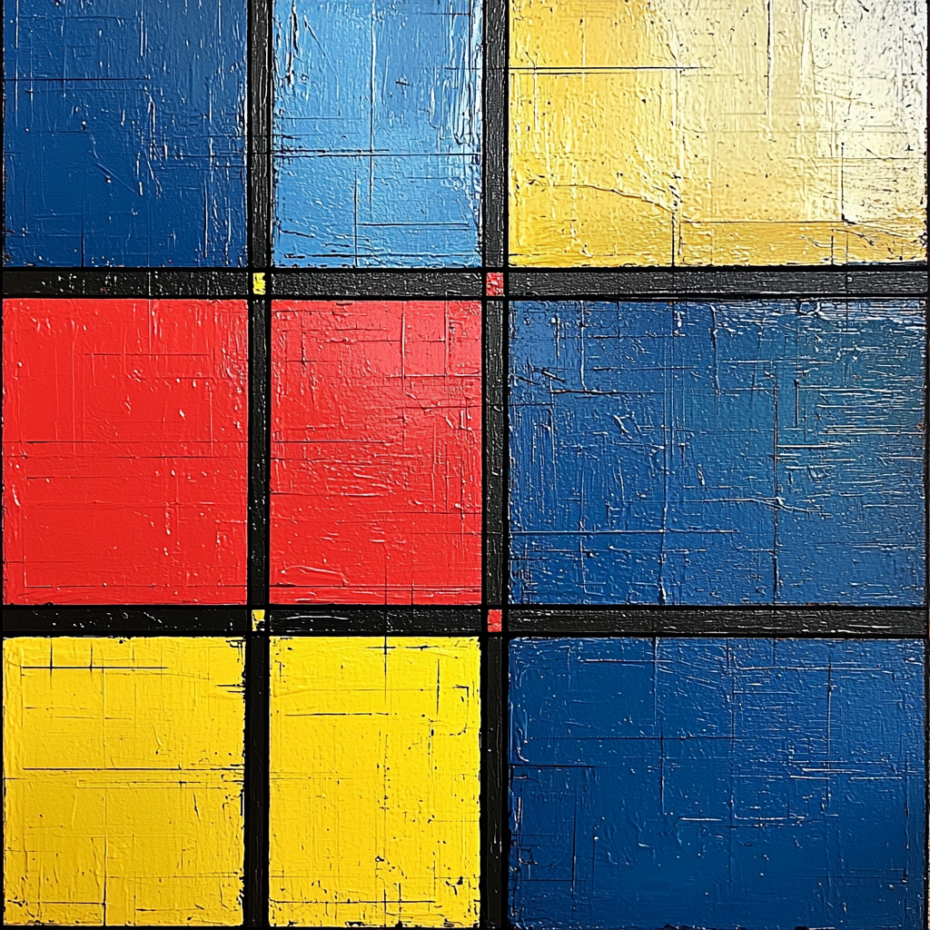 Piet Mondrian Inspired Dreams Of Geometry Paint By Numbers Art