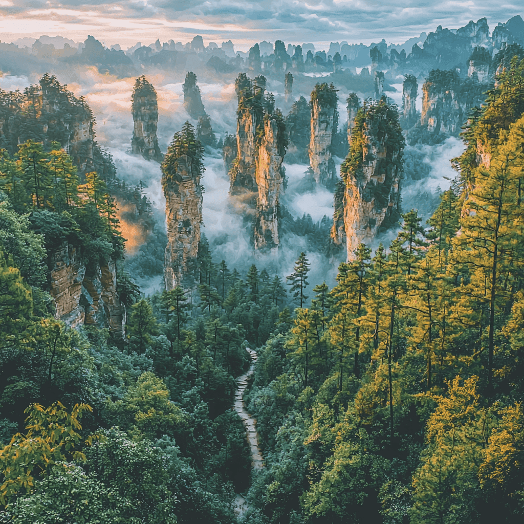 Zhangjiajie National Forest Park - Hunan, China DIY Paint By Numbers