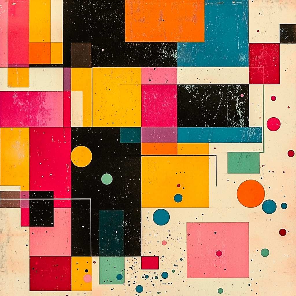 Kazimir Malevich Inspired Simplistic Geometry Numbered Painting Kits