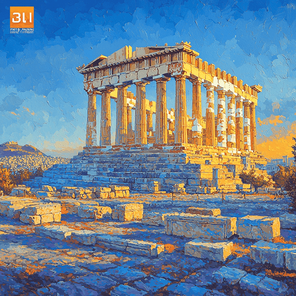 The Acropolis Of Athens Paint By Numbers