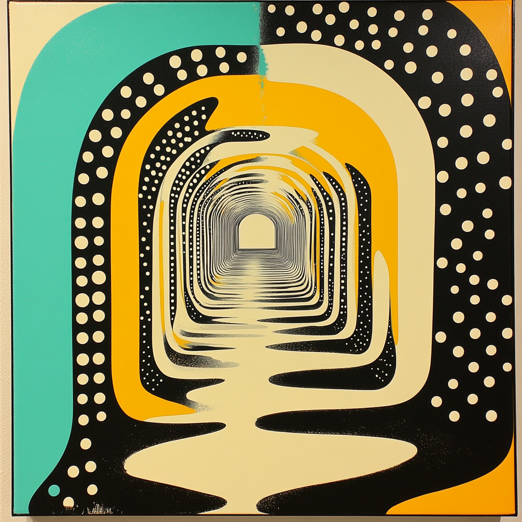 Yayoi Kusama Inspired Mirror Of Dots Paint by numbers kits