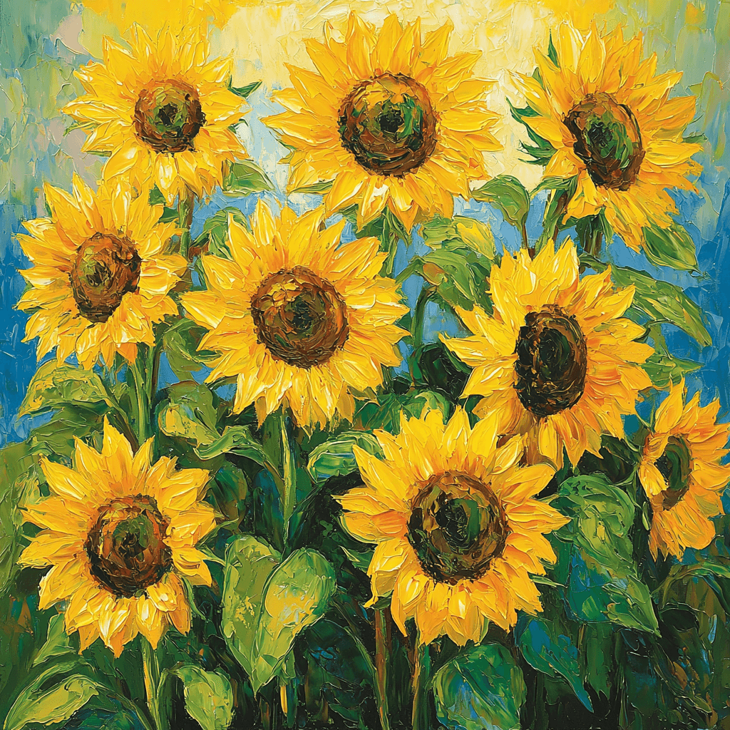 Van Gogh Inspired Sunny Bouquets Paint By Numbers Kits