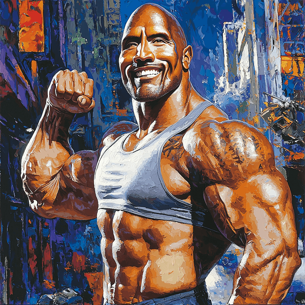 Dwayne Johnson: The Rock’s Journey To Cinematic Greatness Paint By Numbers Kits