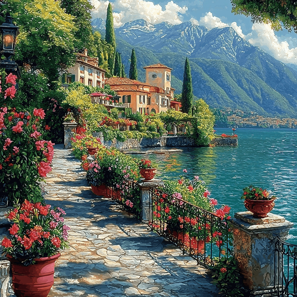 Lake Como - Italy Paint By Number