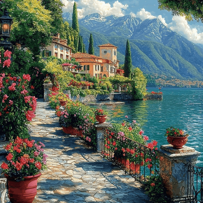 Lake Como - Italy Paint By Number
