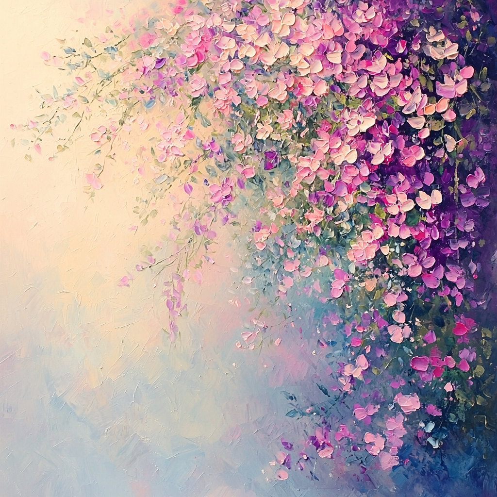 Pierre-Auguste Renoir Inspired Pastel Bloom Numbered Painting Kits