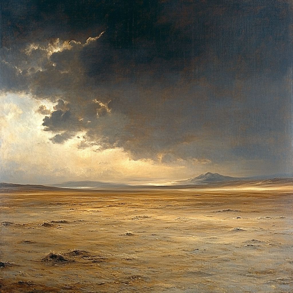 Francisco Goya Inspired Ominous Horizon Over Wind-Scoured Plains Numbered painting kits