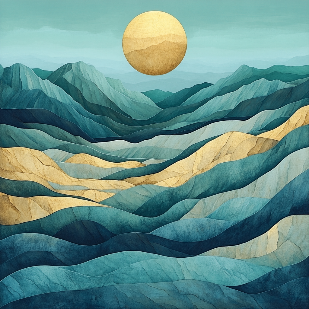 Yves Tanguy Inspired Crystal Plain paint by number