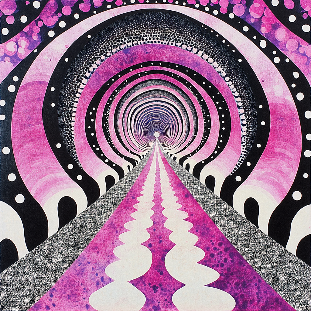 Yayoi Kusama Inspired Mirror Of Endless Loops DIY paint by numbers