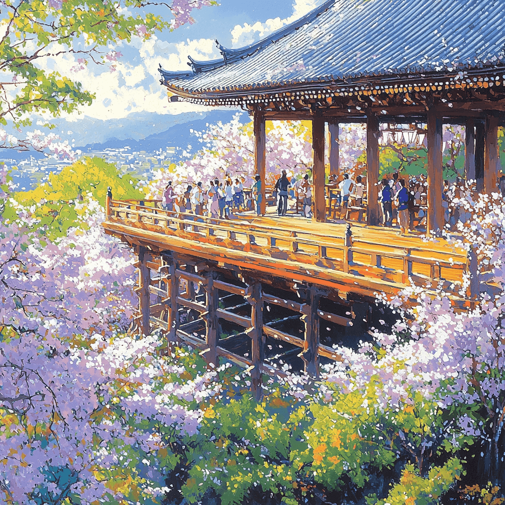 Kiyomizu-dera In Kyoto DIY Paint By Numbers