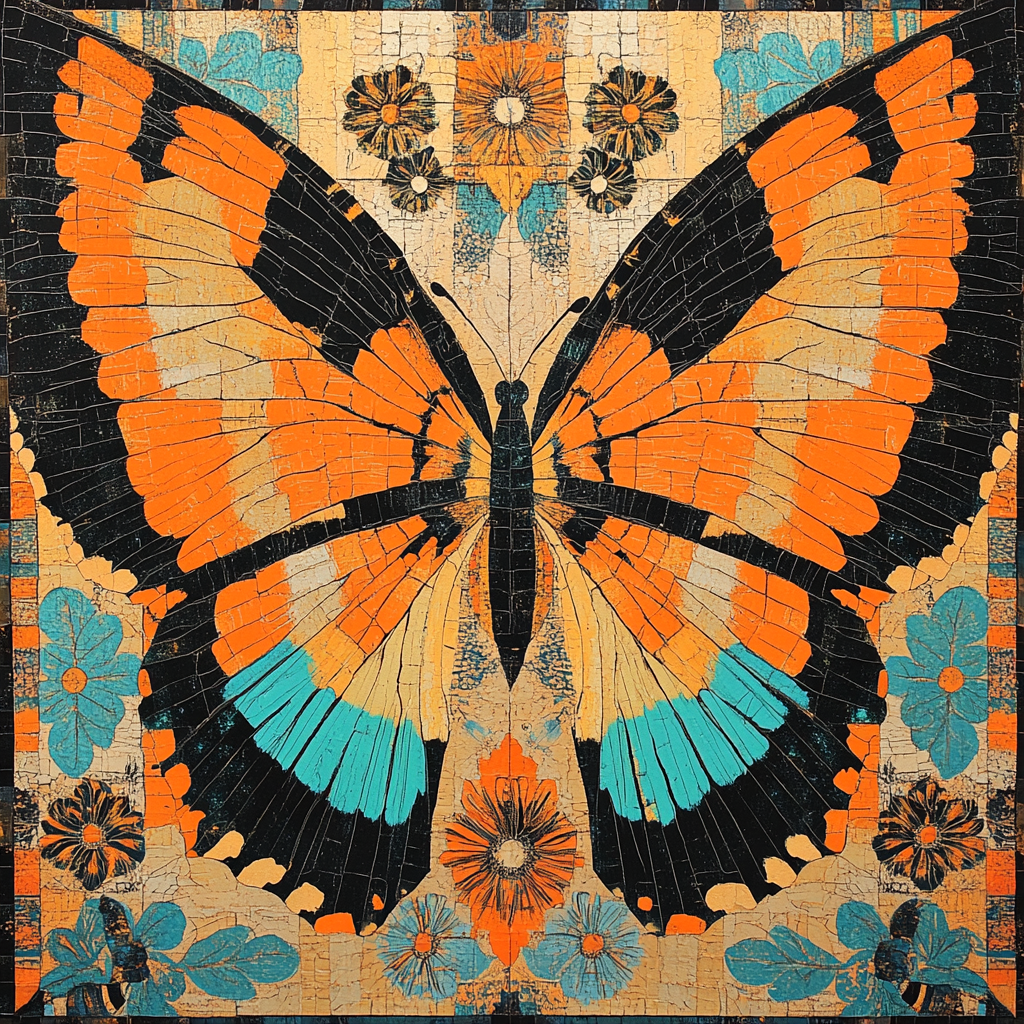 Frida Kahlo Inspired Winged Monarch Lullaby Numbered painting kits