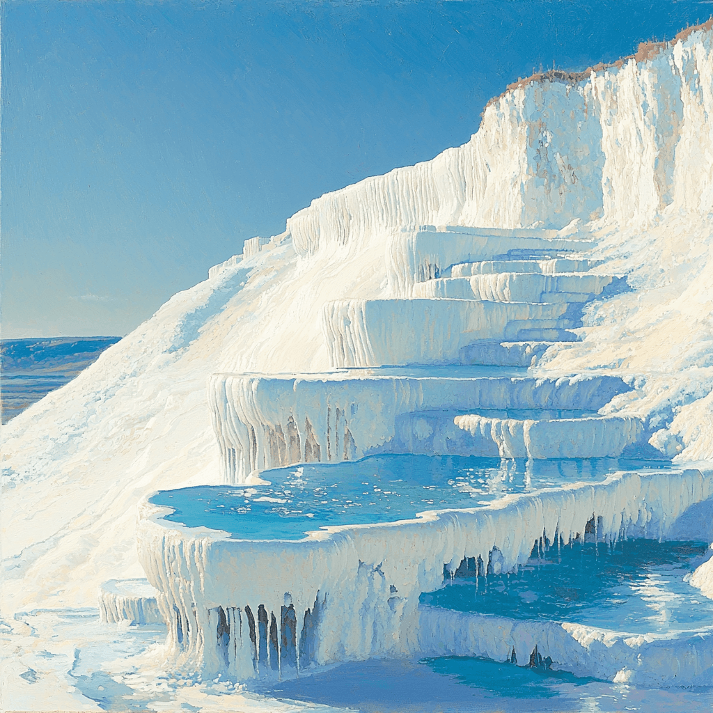 Pamukkale Thermal Pools - Turkey Paint By Number