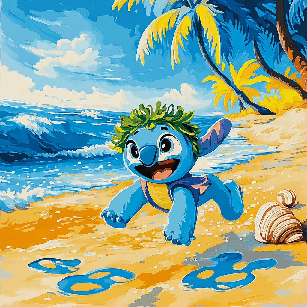 Stitch Island Mischief painting number kit