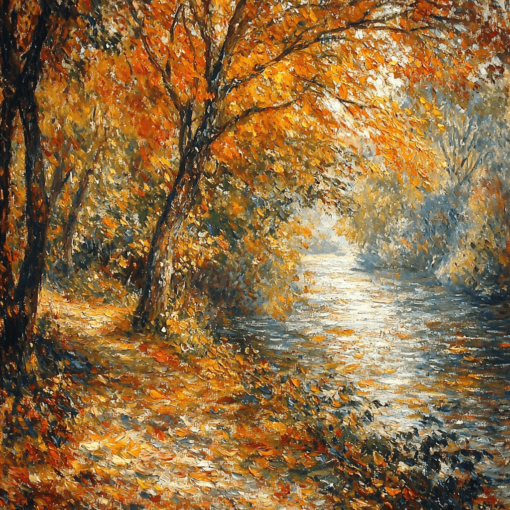 Renoir Inspired Rays Of Autumn Light Numbered Painting Kits