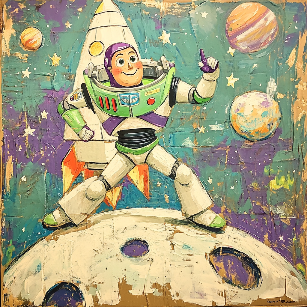 Buzz Lightyear Star Patrol Disney Inspired Painting by numbers kit