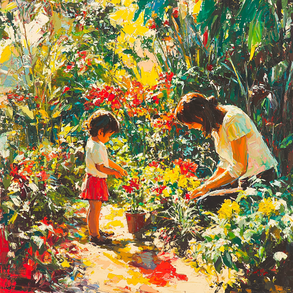 Garden’s Glow Paint By Numbers Art