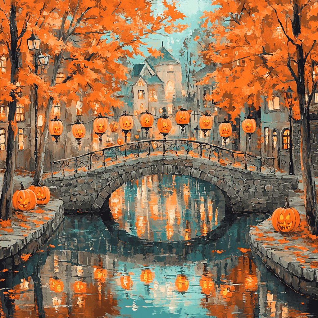 Phantom Parade Of Paper Lanterns paint by number