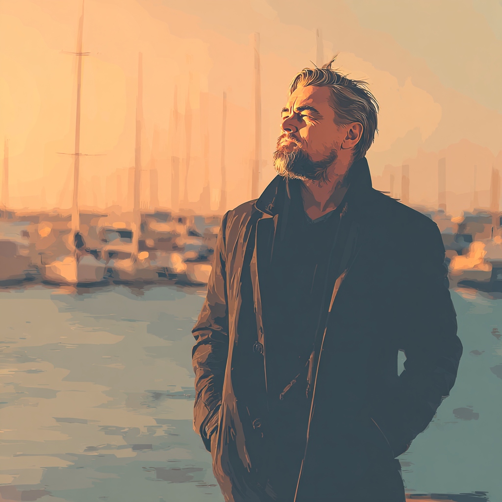 Leonardo DiCaprio: Charting Currents Beyond The Horizon paint by color