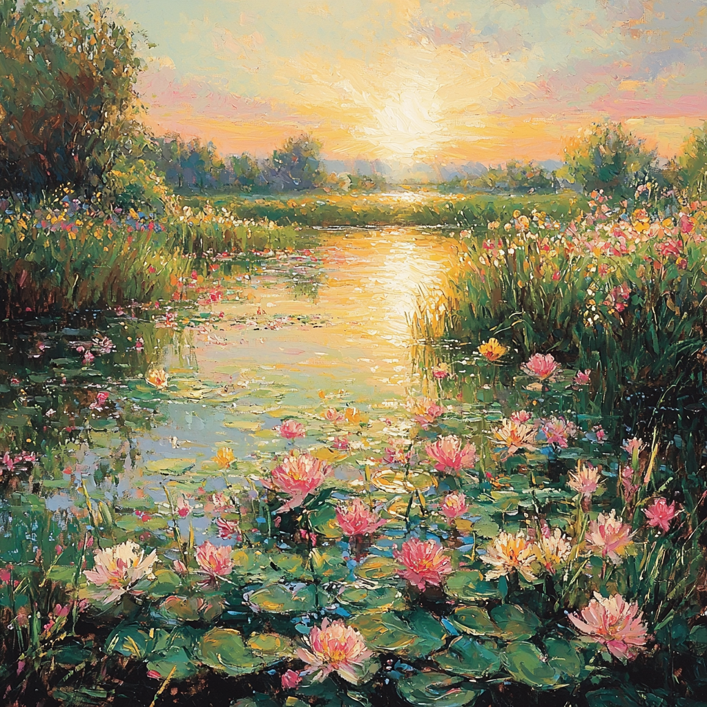 Claude Monet Inspired Eden's Palette Numbered Painting Kits