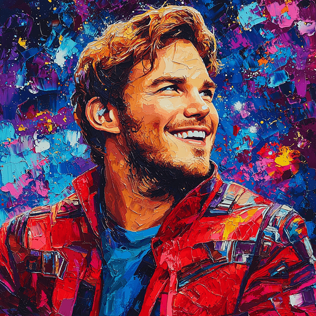Chris Pratt: The Heart Of Star-Lord Paint By Numbers Art