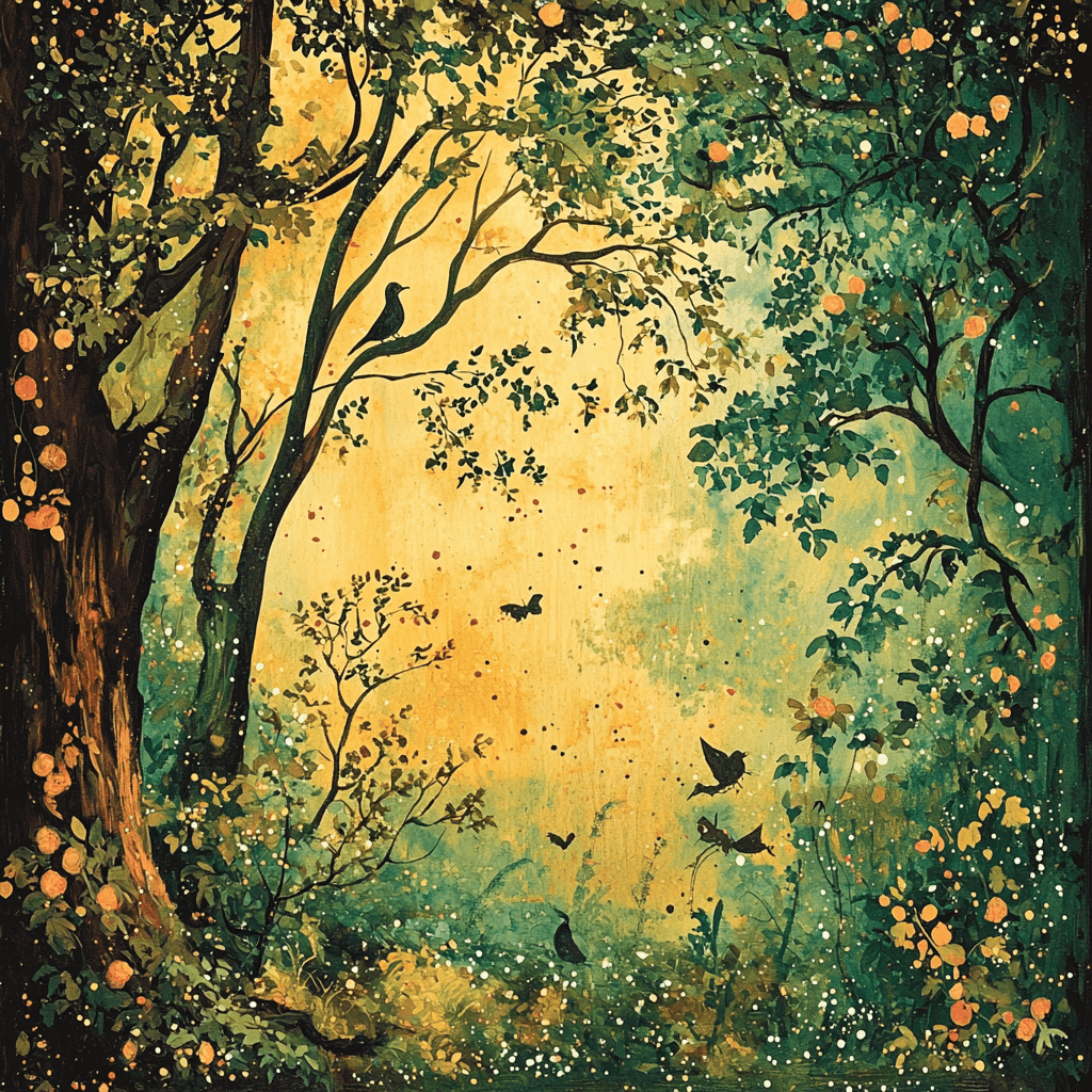 Arthur Rackham Inspired The Heart Of The Forest Numbered Painting Kits