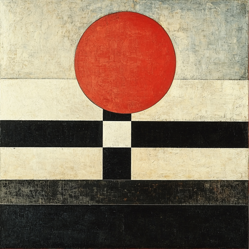 Kazimir Malevich Inspired Conceptual Balance Numbered Painting Kits