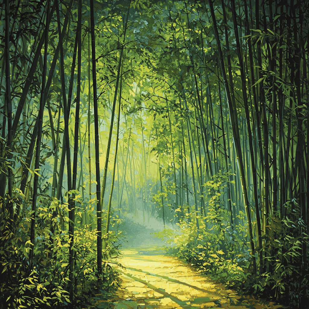 Bamboo Grove Of Arashiyama Numbered Painting Kits