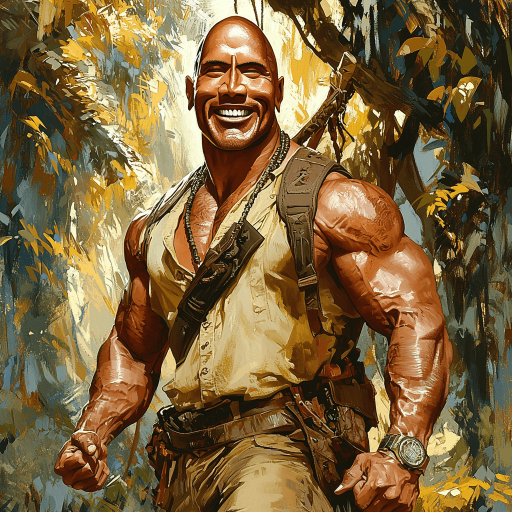 Dwayne Johnson: The Rock Of Hollywood Numbered Painting Kits