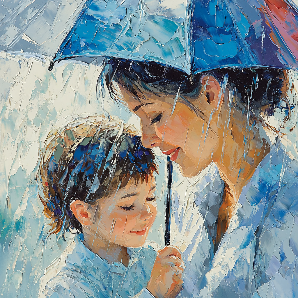 Sheltered From Rain Numbered Painting Kits