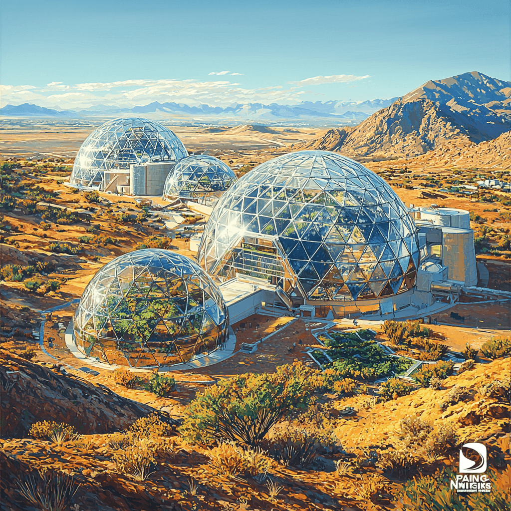 Biosphere 2 - Oracle, Arizona, USA DIY Paint By Numbers