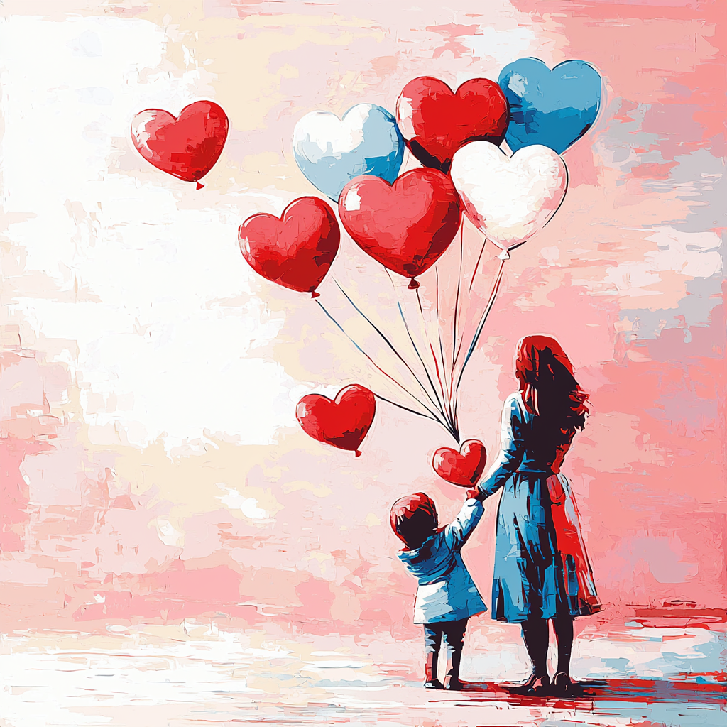 Hearts Aligned Paint By Numbers Art