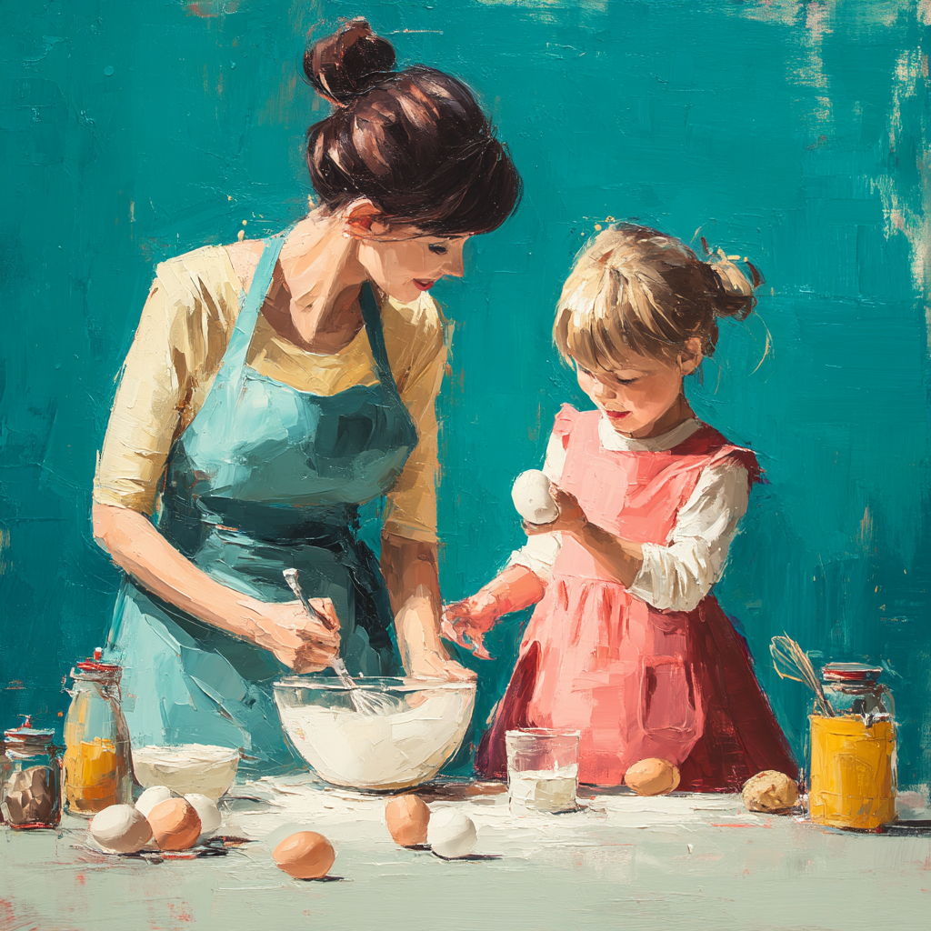 Baking Memories With Mom DIY Paint By Numbers