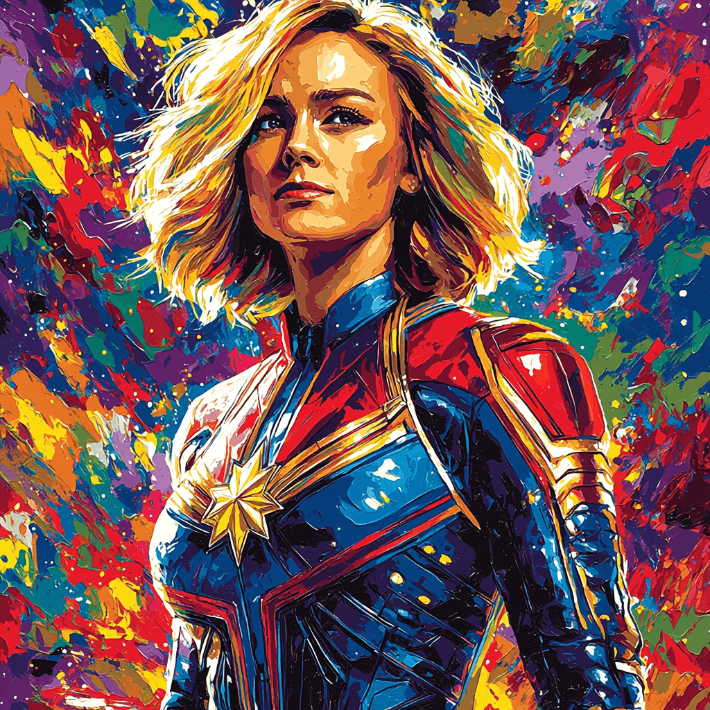 Brie Larson: The Courageous Spirit Of Captain Marvel DIY Paint By Numbers