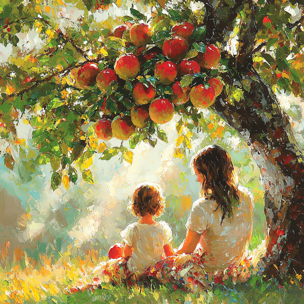 Under The Apple Tree DIY Paint By Numbers