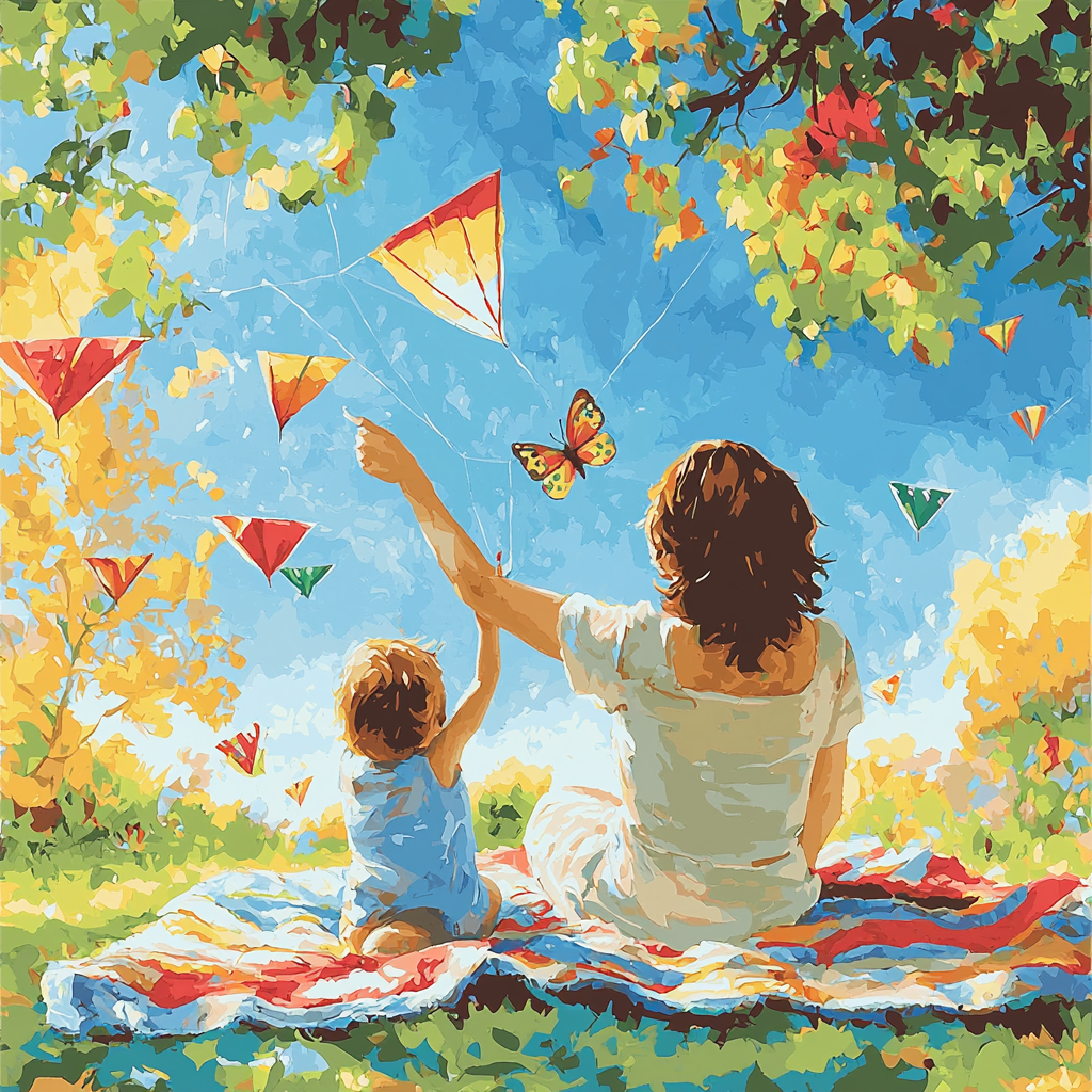 A Day Of Joy And Laughter Numbered Painting Kits