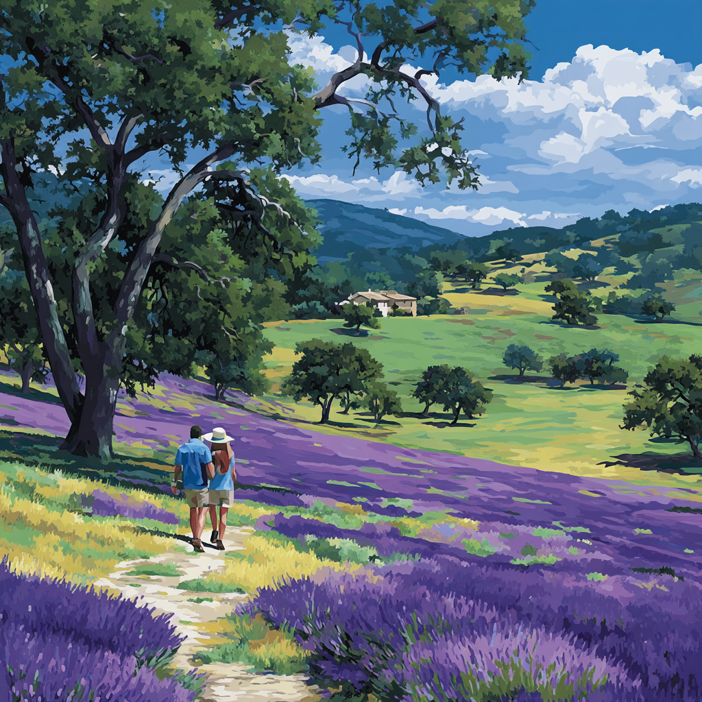 Homecoming In Lavender Fields Painting By Numbers Kit