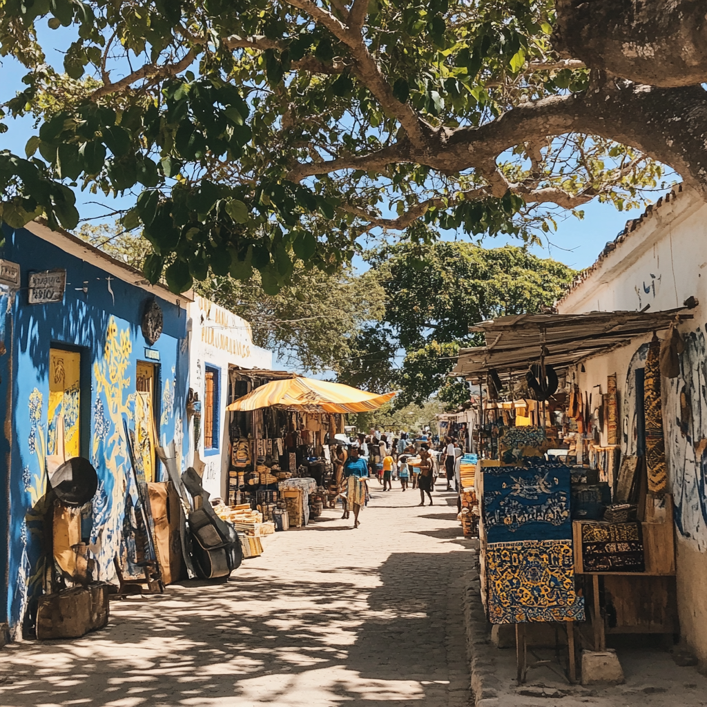 Cultural Quarter Street Accra Ghana Painting by numbers kit