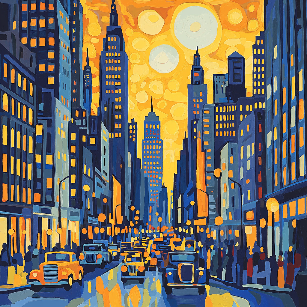 Edward Hopper Inspired Jazz Age Cityscape Painting By Numbers Kit