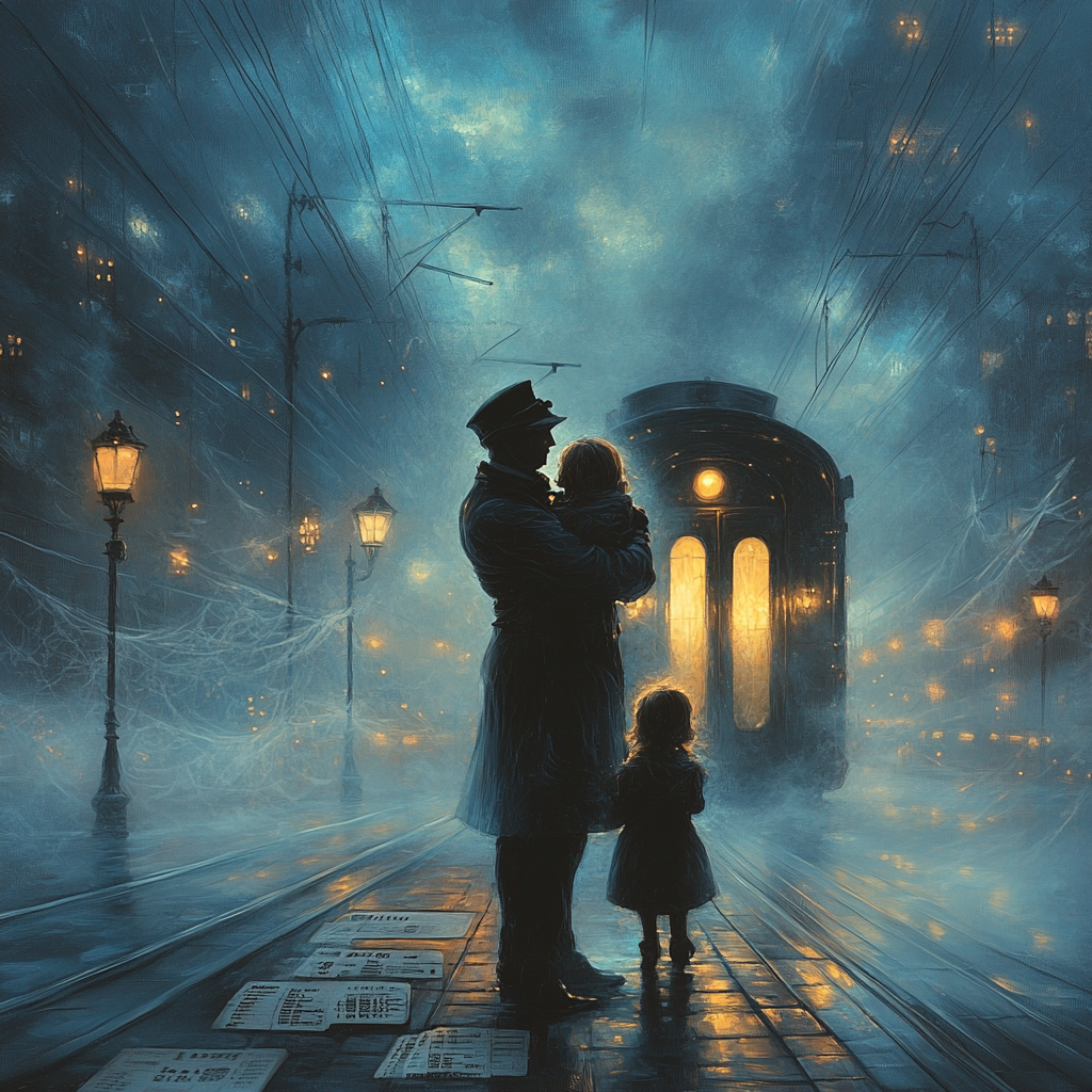 Ghost Train Station Reunion Paint by numbers kits