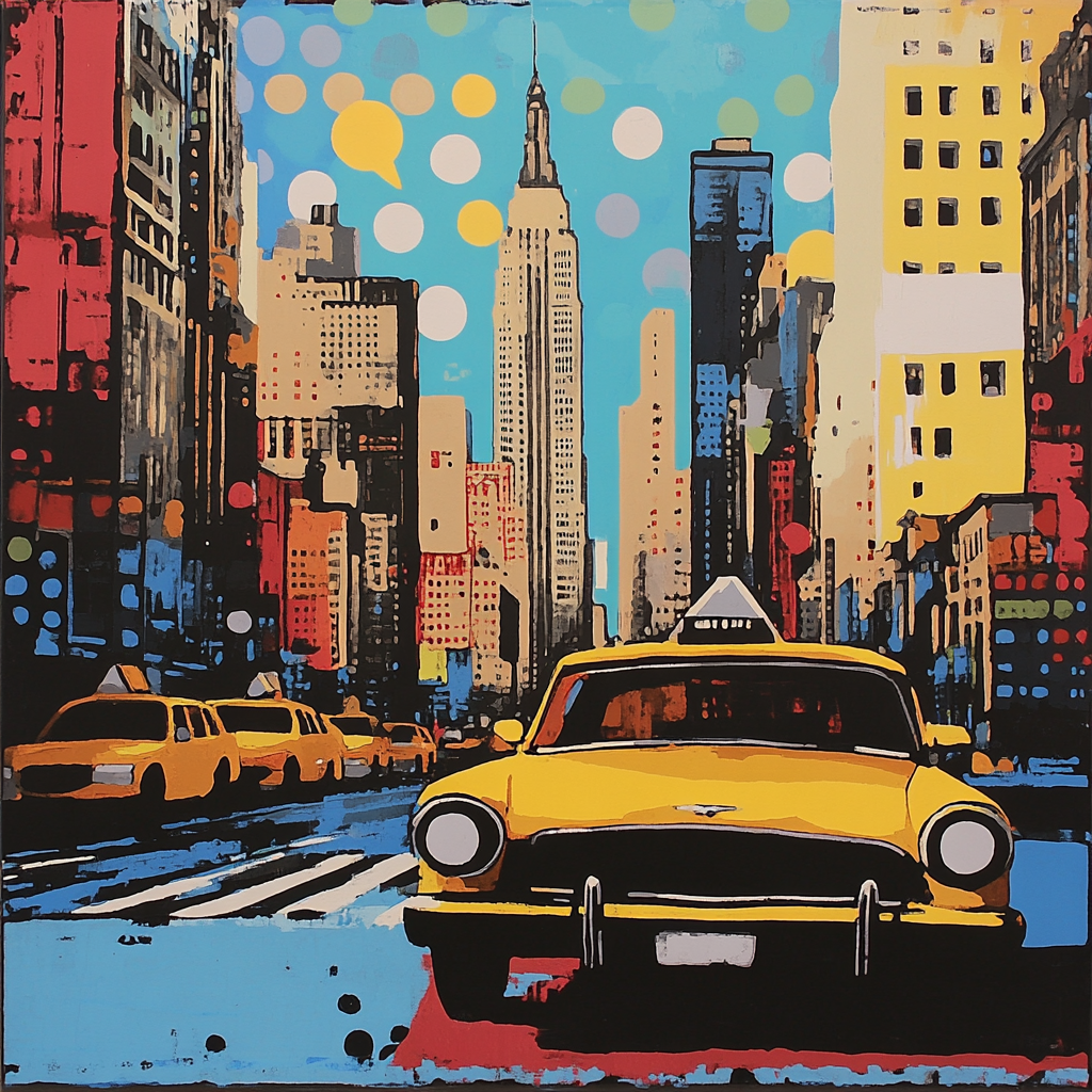 Roy Lichtenstein Inspired Urban Comic paint by color