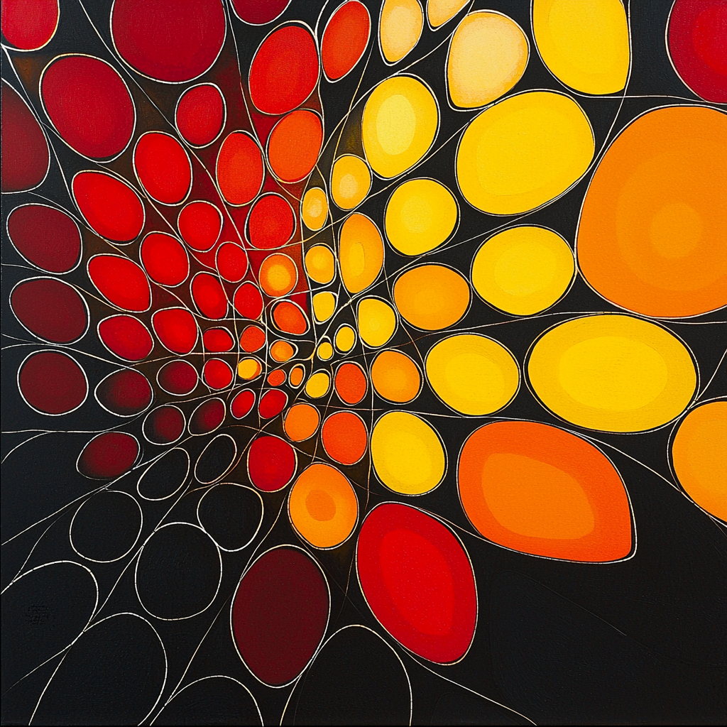 Yayoi Kusama Inspired Infinite Connection DIY Paint By Numbers