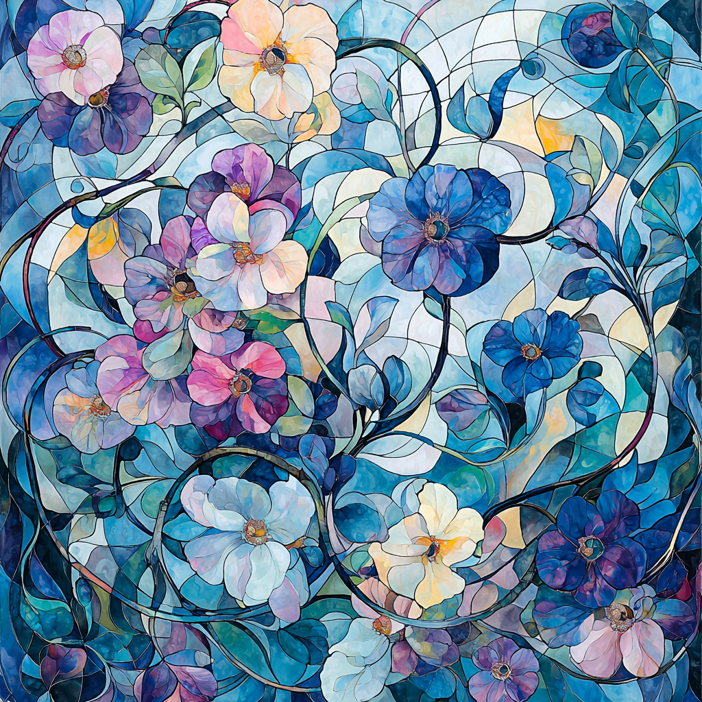 Alphonse Mucha Inspired Chasing Dreams Through Nature Paint By Numbers