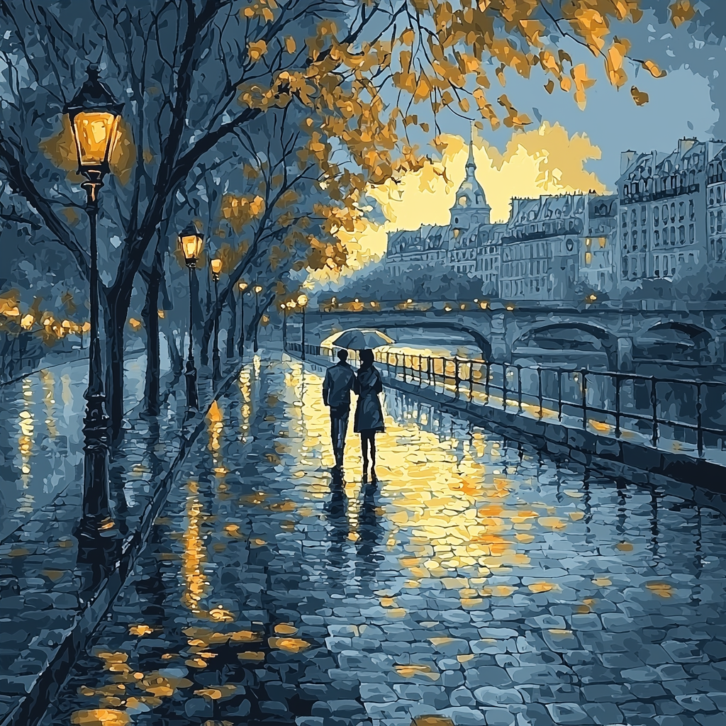 Édouard Manet Inspired A Stroll In Paris Number Painting