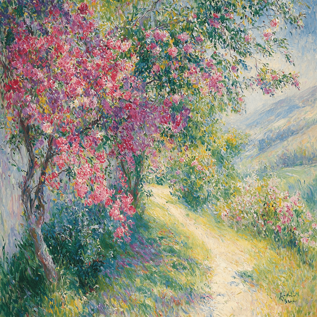 Pierre-Auguste Renoir Inspired Joyful Blossoms Numbered Painting Kits