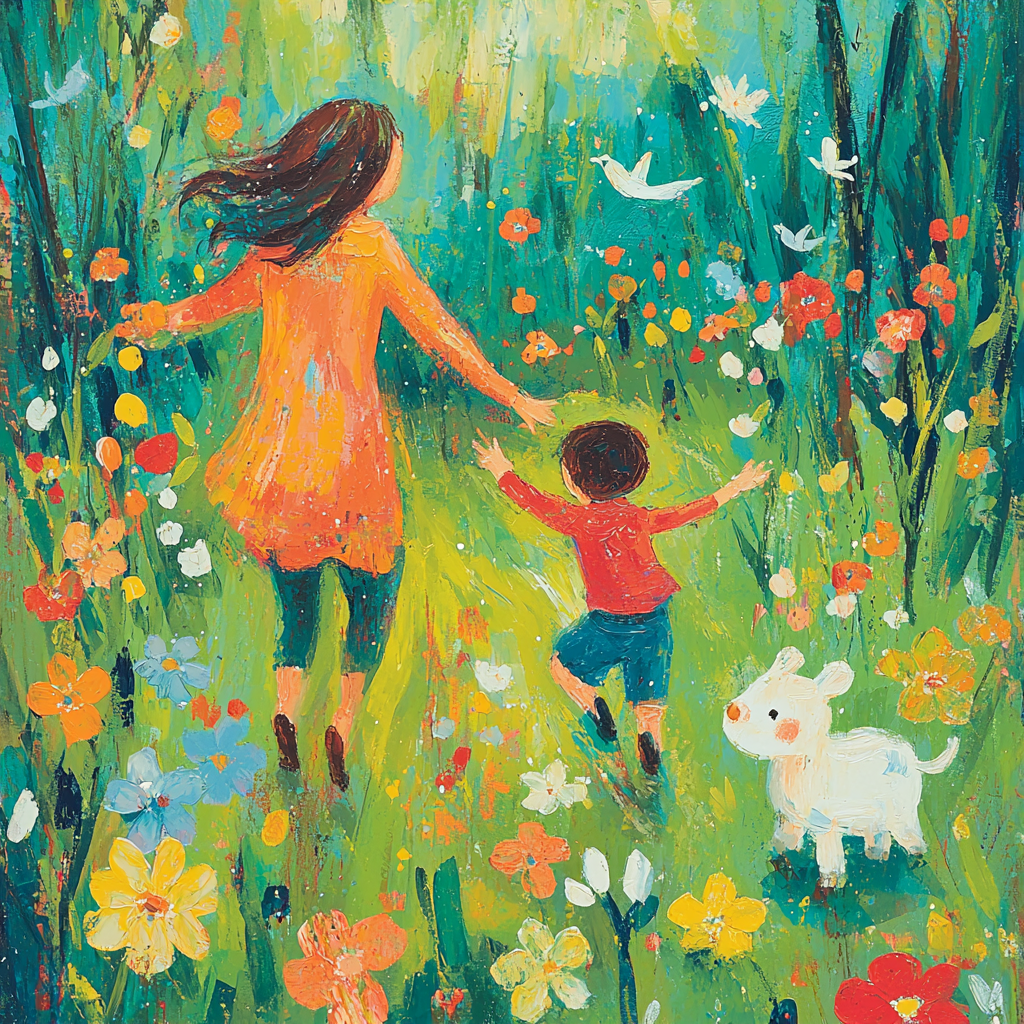 Love And Laughter In The Park Paint By Color