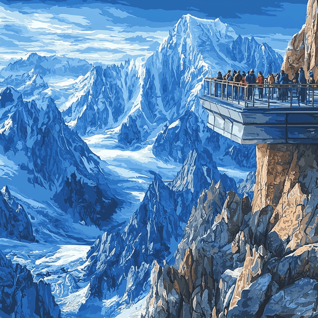 Aiguille Du Midi Painting Number Kit