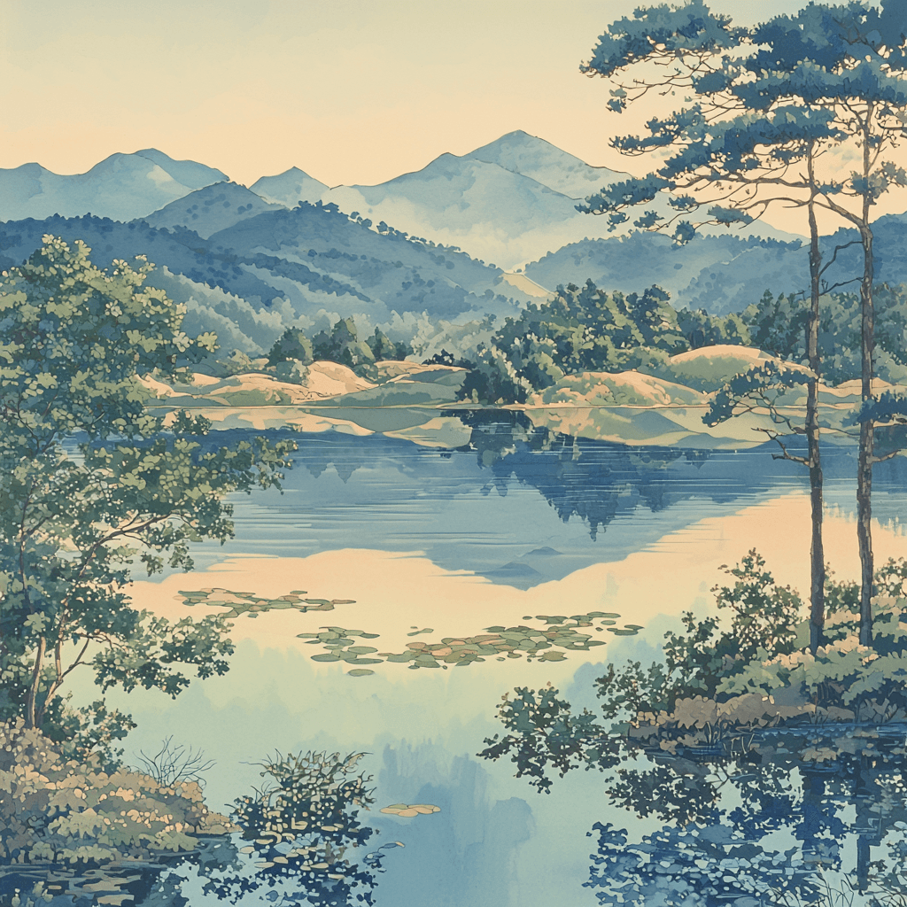Zhao Mengfu Inspired Symphony Of Serenity Number Painting