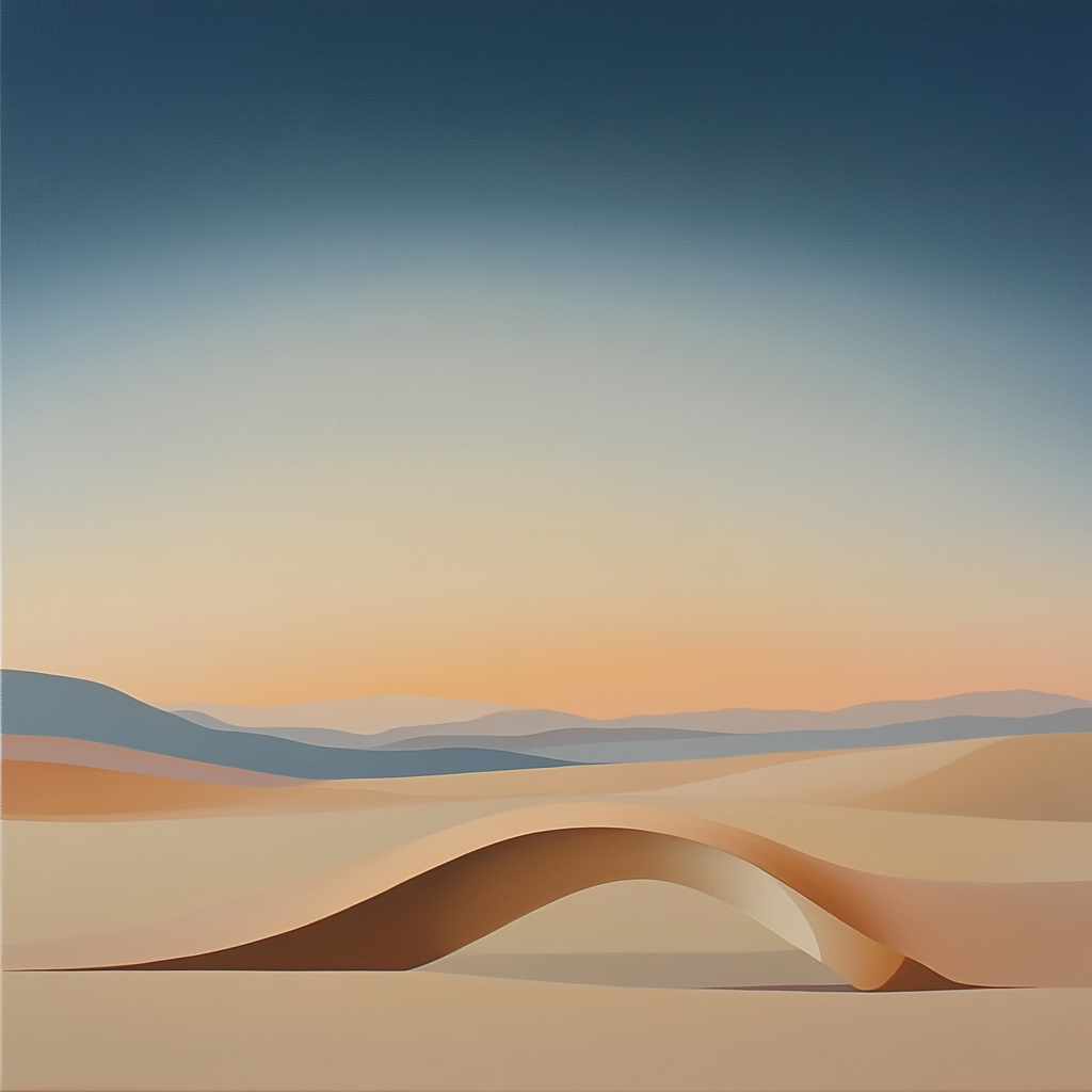 Georgia O’Keeffe Inspired Radiant Desert Bone Against Sky paint by numbers