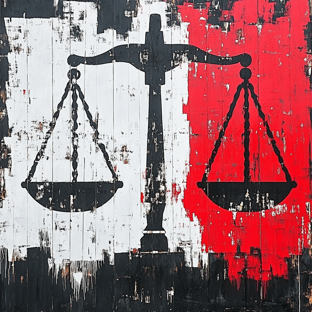 Banksy Inspired Social Justice Balance DIY paint by numbers